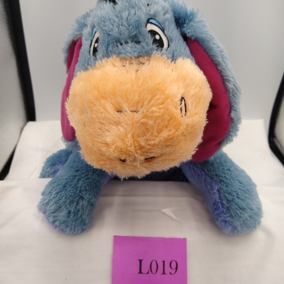 DisneyStore 11" Eeyore Plush w/HookLoop Detachable Tail 2018 Blue Stuffed Toy - Picture 12 of 12
